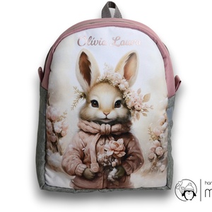 Nyuszi lány ovis bölcsis hátizsák  - játék & sport - ovis felszerelés - ovis hátizsák - Meska.hu