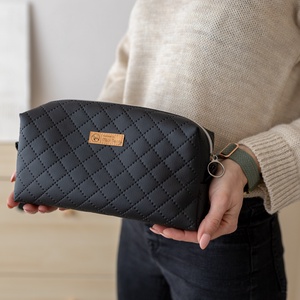 Cipzáras neszeszer Walking Mum midi � black - táska & tok - neszesszer - Meska.hu