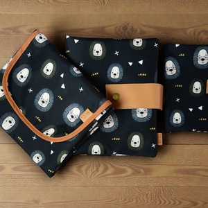 Pelenkázó neszeszer - vízhatlan - jungle stars - baba - mama - pelenkázó, babafürdető kellékek - pelenkázó neszeszer, pelenkatartó - Meska.hu