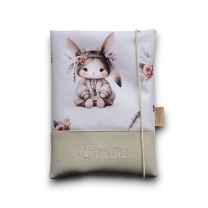 Vízhatlan egészségügyi kiskönyv borító - boho bunny - Meska.hu