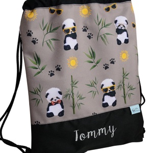 Ovis bölcsis tornazsák - cool panda - játék & sport - ovis felszerelés - ovis tornazsák - Meska.hu