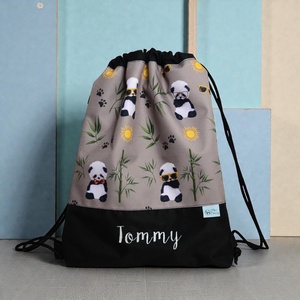 Ovis bölcsis tornazsák - cool panda - játék & sport - ovis felszerelés - ovis tornazsák - Meska.hu