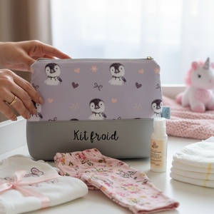 Cipzáros neszeszer névvel - 2 méretben -pingvin - Meska.hu