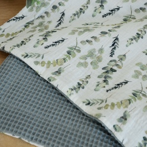 Eukaliptusz babatakaró névvel � duplagéz és waffle pamutból  - baba - mama - baba ágynemű - babatakaró, gyerek pléd - Meska.hu