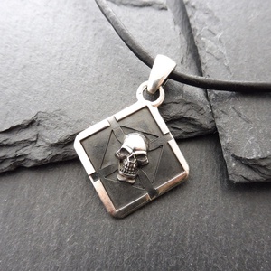 Árnyék masszív Ezüst Medál - - Mithrillion Dark Fantasy - ékszer - nyaklánc - medál - Meska.hu