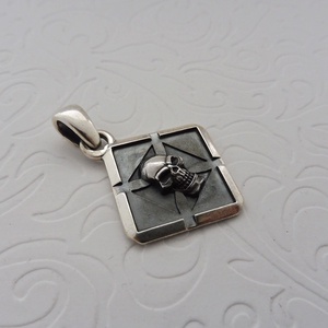 Árnyék masszív Ezüst Medál - - Mithrillion Dark Fantasy - ékszer - nyaklánc - medál - Meska.hu