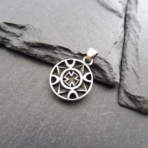 Kör masszív Ezüst Kereszt Medál - Mithrillion Dark Fantasy - ékszer - nyaklánc - medál - Meska.hu