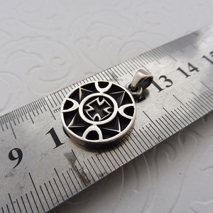 Kör masszív Ezüst Kereszt Medál - Mithrillion Dark Fantasy - ékszer - nyaklánc - medál - Meska.hu