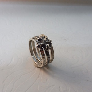 Gótikus Rozetta ezüst gyűrű - MyCollection szettben is! -  Mithrillion Elegancia, Ékszer, Gyűrű, Kerek gyűrű, Ötvös, MESKA