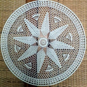 Horgolt fali dísz 3 - 40 cm, Otthon & Életmód, Dekoráció, Fali és függő dekoráció, Falra akasztható dekor, Horgolás, MESKA