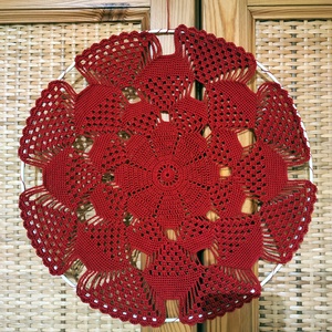 Horgolt fali dísz 8 - 30 cm, Otthon & Életmód, Dekoráció, Fali és függő dekoráció, Falra akasztható dekor, Horgolás, MESKA