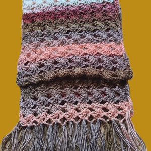 Fonalvarázs Ölelés (sál), Ruha & Divat, Sál, Sapka, Kendő, Sál, Horgolás, MESKA