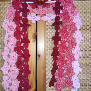 Rózsahullám � horgolt virágos sál - ruha & divat - sál, sapka, kendő - sál - Meska.hu