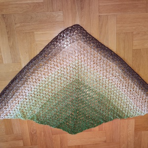 Mojave Csillagháló � horgolt háromszögkendő - ruha & divat - sál, sapka, kendő - kendő - Meska.hu