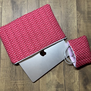 Fehér virágos - Laptop tok, Táska & Tok, Laptoptáska, laptop hátizsák, Varrás, MESKA