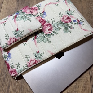 Vintage virágos - Laptop tok - táska & tok - laptoptáska, laptop hátizsák - Meska.hu