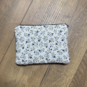 Kék virágos - Mini neszeszer, Táska & Tok, Neszesszer, Varrás, MESKA