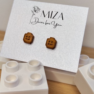 Lego fej fülbevaló, Ékszer, Fülbevaló, Pötty fülbevaló, Ékszerkészítés, MESKA