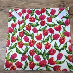 tulipán  mintás  újraszalvéta,textilszalvéta tízórai,uzsonna csomagolására,, Otthon & Lakás, Konyhafelszerelés, tálalás, Konyhai textil, Szalvéta, Varrás, Meska
