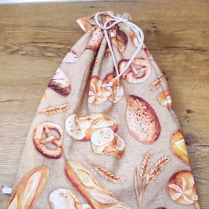 Kenyeres zsák-  pékáru tároló  zsák pékáru  mintával - táska & tok - bevásárlás & shopper táska - kenyeres zsák - Meska.hu
