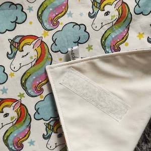 unikornis  mintás  újraszalvéta,textilszalvéta tízórai,uzsonna csomagolására, - otthon & életmód - konyhafelszerelés, tálalás - konyhai textil - szalvéta - Meska.hu