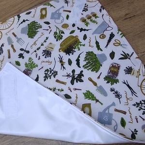 kert-kerékpár mintás  újraszalvéta,textilszalvéta tízórai,uzsonna csomagolására, - otthon & életmód - konyhafelszerelés, tálalás - konyhai textil - szalvéta - Meska.hu