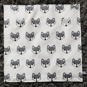 farkas mintás  újraszalvéta,textilszalvéta tízórai,uzsonna csomagolására,, Otthon & Életmód, Konyhafelszerelés, tálalás, Konyhai textil, Szalvéta, Varrás, MESKA
