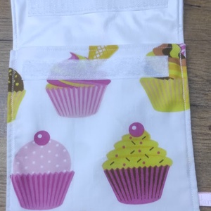 muffin  mintás újra felhasználható,zero waste ,mosható uzsonna tasak,nasi tasak - táska & tok - uzsonna- & ebéd tartó - szendvics csomagoló - Meska.hu
