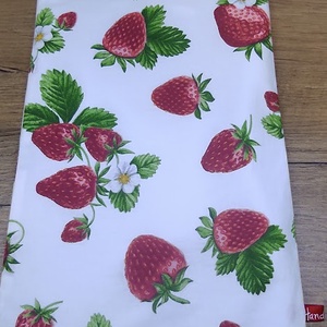 eper mintás újra felhasználható,zero waste ,mosható uzsonna tasak,nasi tasak,nagy méret - táska & tok - uzsonna- & ebéd tartó - szendvics csomagoló - Meska.hu