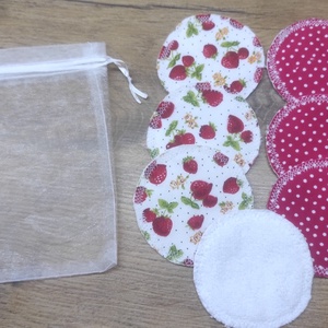 Mosható arctisztító korongok,7db+ organza zsák - szépségápolás - arcápolás - arctisztító korong - Meska.hu