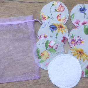 Mosható arctisztító korongok,7db+ organza zsák, Szépségápolás, Arcápolás, Arctisztító korong, , MESKA