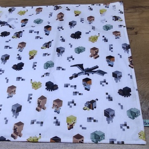 Minecraft  mintás  újraszalvéta,textilszalvéta tízórai,uzsonna csomagolására, - otthon & életmód - konyhafelszerelés, tálalás - konyhai textil - szalvéta - Meska.hu