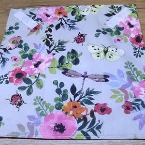 virág  mintás  újraszalvéta,textilszalvéta tízórai,uzsonna csomagolására,, Otthon & Életmód, Konyhafelszerelés, tálalás, Konyhai textil, Szalvéta, Varrás, MESKA