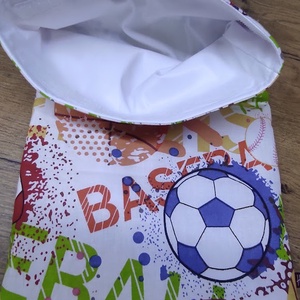 foci mintás újra felhasználható,zero waste ,mosható uzsonna tasak,nasi tasak,nagy méret - táska & tok - uzsonna- & ebéd tartó - szendvics csomagoló - Meska.hu