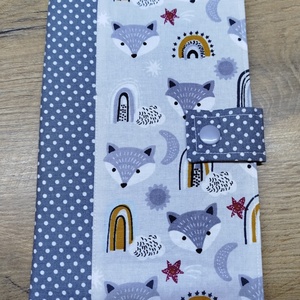 textil gyermek egészségügyi kiskönyv borító,róka mintával - Meska.hu