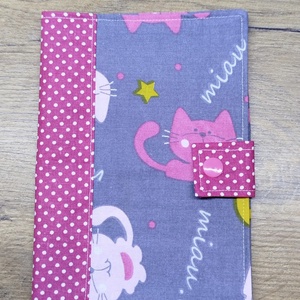 textil gyermek egészségügyi kiskönyv borító,cica  mintával, Otthon & Életmód, Papír írószer, Egészségügyi kiskönyv borító, , MESKA