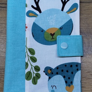 textil gyermek egészségügyi kiskönyv borító,álllat   mintával, Otthon & Életmód, Papír, írószer, Egészségügyi kiskönyv borító, , MESKA