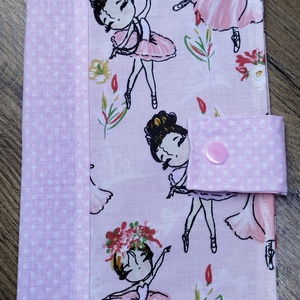 textil gyermek egészségügyi kiskönyv borító,balerina  mintával, Otthon & Életmód, Papír írószer, Egészségügyi kiskönyv borító, , MESKA