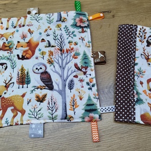 textil gyermek egészségügyi kiskönyv borító+címkerongyi állat  mintával , Otthon & Életmód, Papír, írószer, Egészségügyi kiskönyv borító, , MESKA