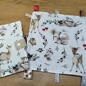 textil gyermek egészségügyi kiskönyv borító+címkerongyi állat  mintával , Otthon & Életmód, Papír, írószer, Egészségügyi kiskönyv borító, , MESKA