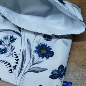 virág  mintás újra felhasználható,zero waste ,mosható uzsonna tasak,nasi tasak,nagy méret - táska & tok - uzsonna- & ebéd tartó - szendvics csomagoló - Meska.hu