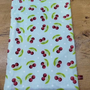 cseresznye  mintás újra felhasználható,zero waste ,mosható uzsonna tasak,nasi tasak,nagy méret, Táska & Tok, Uzsonna- & Ebéd tartó, Szendvics csomagoló, Varrás, MESKA