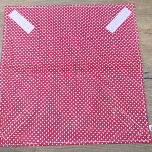 piros pöttyös    mintás  újraszalvéta,textilszalvéta tízórai,uzsonna csomagolására, - otthon & életmód - konyhafelszerelés, tálalás - konyhai textil - szalvéta - Meska.hu