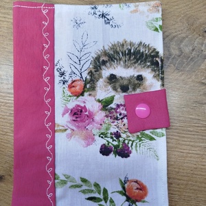 textil gyermek egészségügyi kiskönyv borító,erdei állatok     mintával - Meska.hu