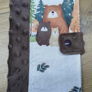 textil gyermek egészségügyi kiskönyv borító,maci    mintával, Otthon & Életmód, Papír, írószer, Egészségügyi kiskönyv borító, , MESKA