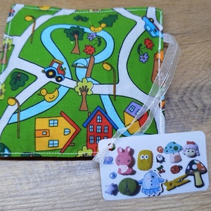 Spy bag-kukucs zsák, jármű,mező   mintával - játék & sport - készségfejlesztő és logikai játék - logikai játékok - Meska.hu