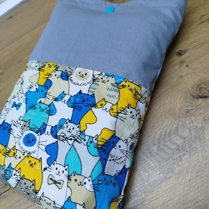 cica mintás könyvtok-könyvtartó vagy tablet tartó pamutvászon anyagból  - könyv & zene - könyvtok - Meska.hu