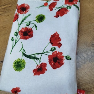 pipacs mintás  textil könytartó- könyvtok , Könyv & Zene, Könyvtok, Varrás, MESKA