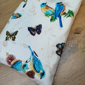 jégmadár mintás  textil könytartó- könyvtok , Könyv & Zene, Könyvtok, Varrás, MESKA