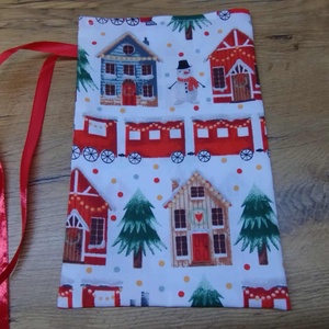 1 db textil mikulás zsák-ajándék átadó zsák - karácsony - mikulás - mikulás zsák - Meska.hu